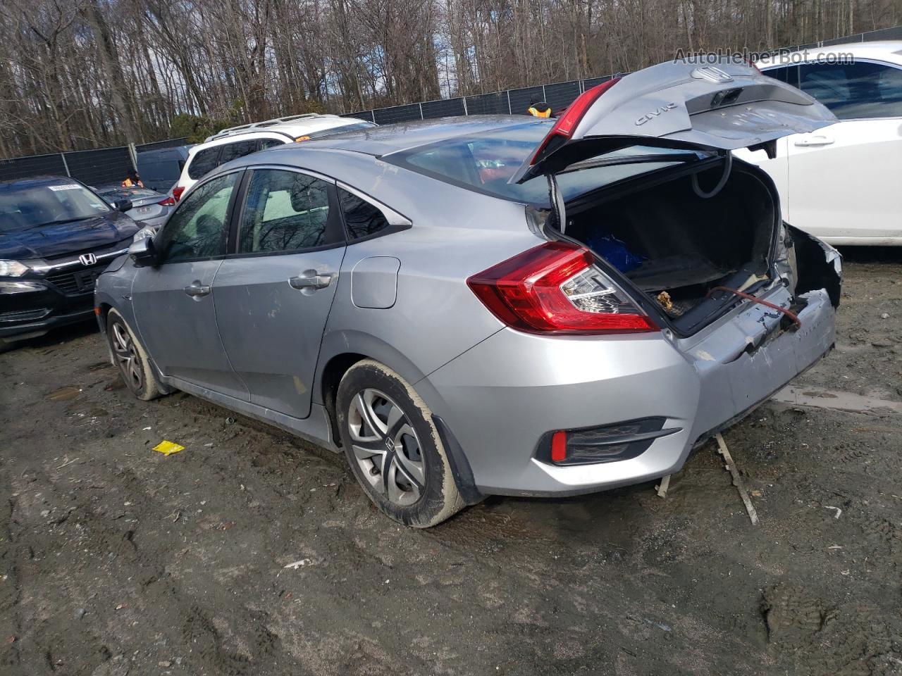 2017 Honda Civic Lx Silver vin: 2HGFC2F53HH500095