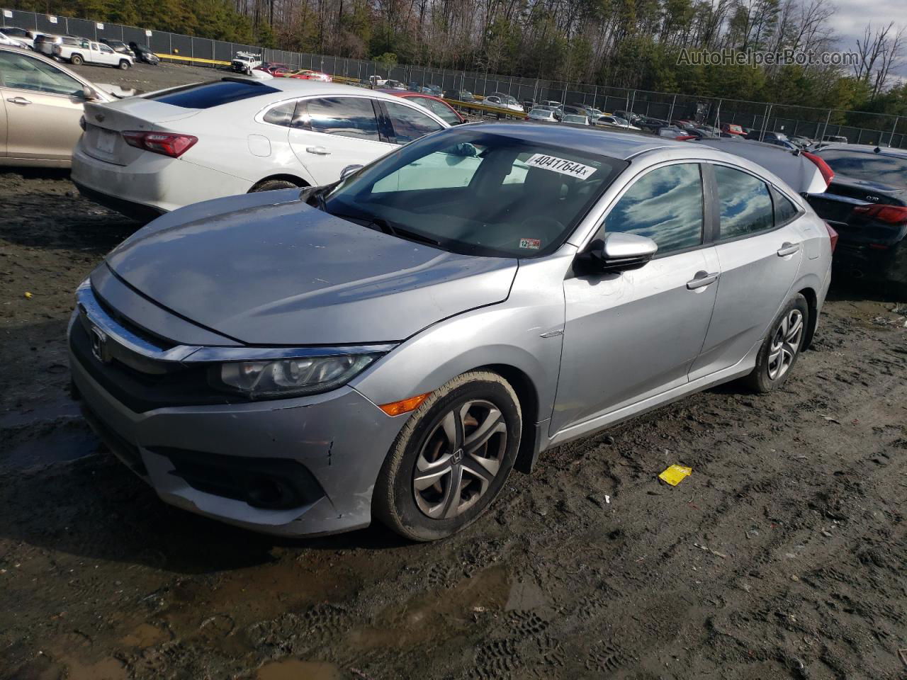 2017 Honda Civic Lx Silver vin: 2HGFC2F53HH500095