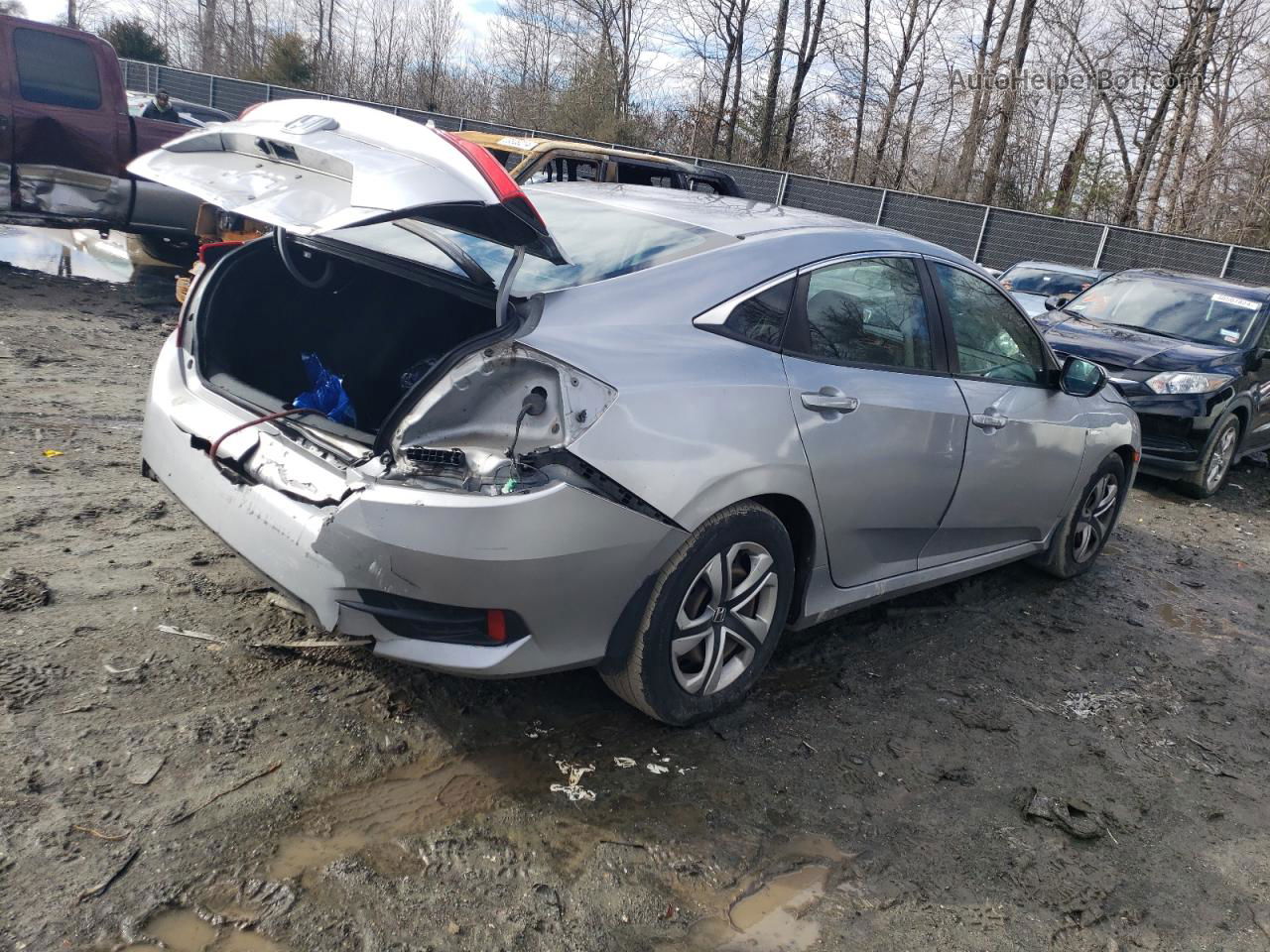 2017 Honda Civic Lx Silver vin: 2HGFC2F53HH500095