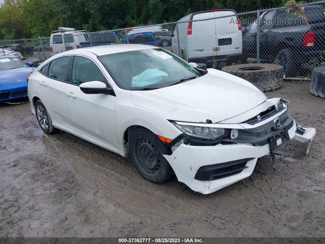 2016 Honda Civic Sedan Lx White vin: 2HGFC2F54GH514781