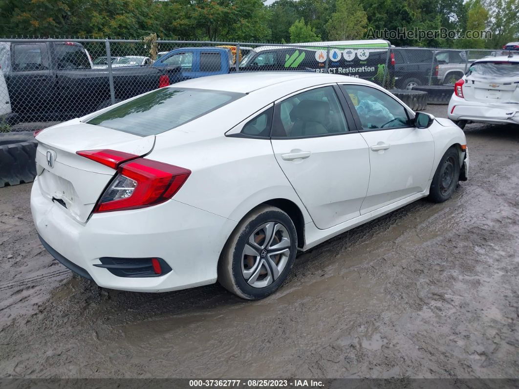 2016 Honda Civic Sedan Lx White vin: 2HGFC2F54GH514781