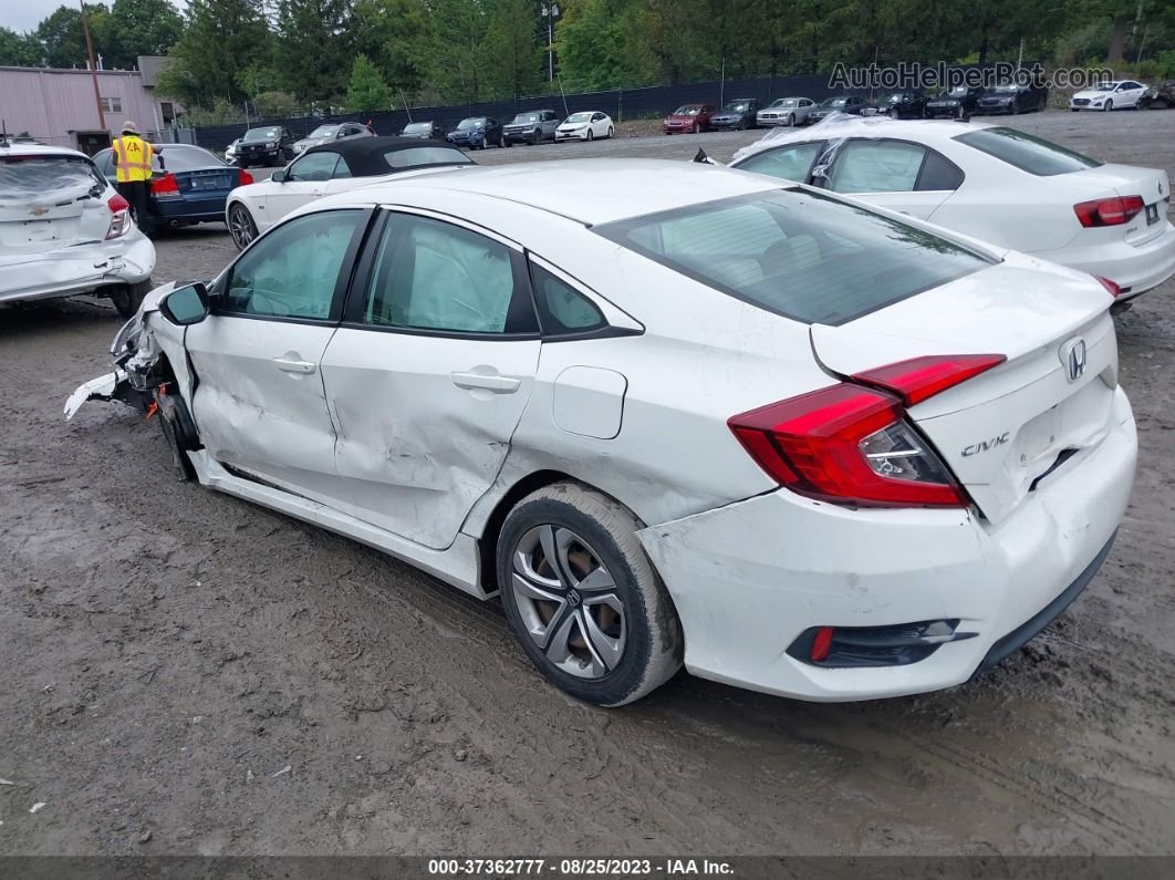 2016 Honda Civic Sedan Lx White vin: 2HGFC2F54GH514781