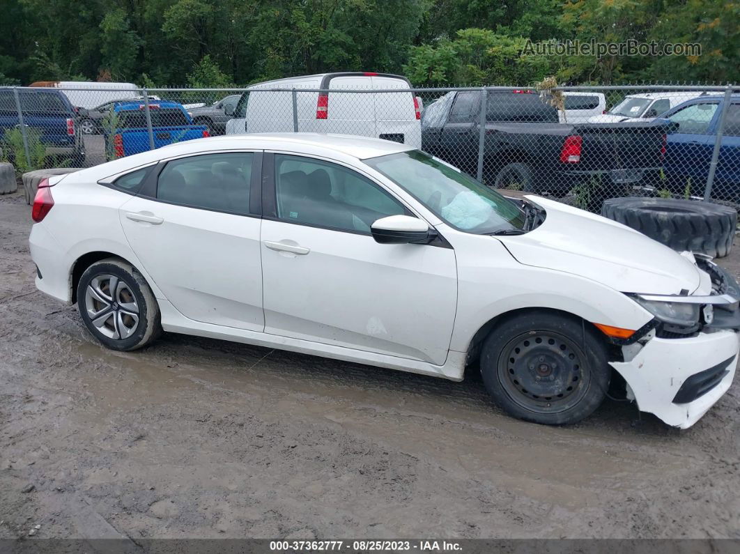 2016 Honda Civic Sedan Lx White vin: 2HGFC2F54GH514781