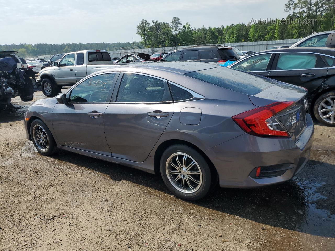 2016 Honda Civic Lx Gray vin: 2HGFC2F54GH536313