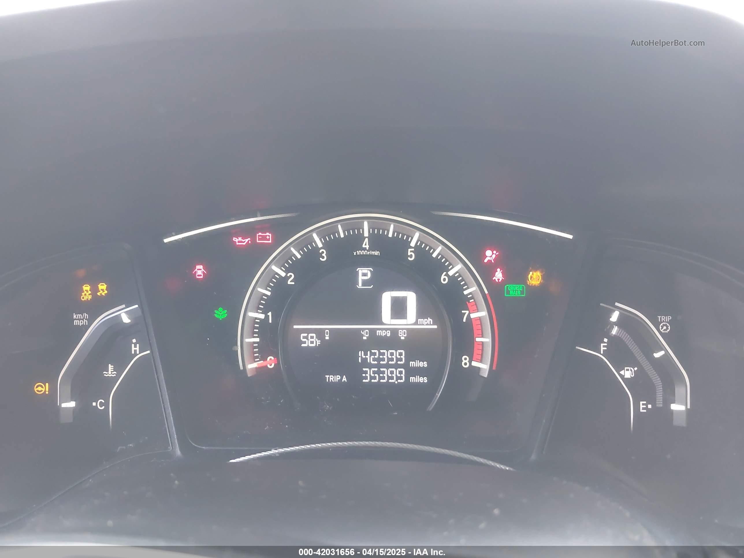 2016 Honda Civic Lx Red vin: 2HGFC2F54GH542239