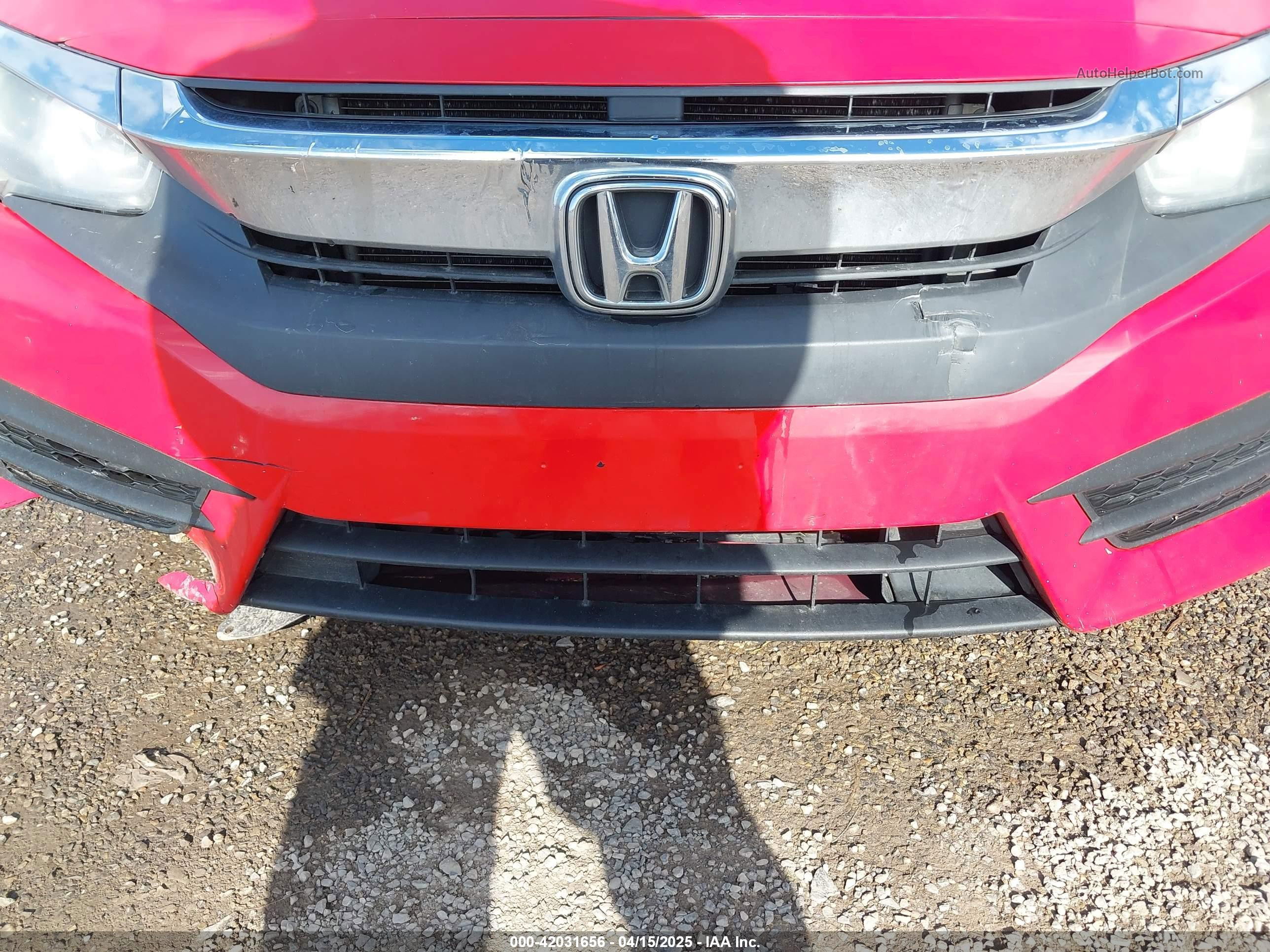 2016 Honda Civic Lx Red vin: 2HGFC2F54GH542239