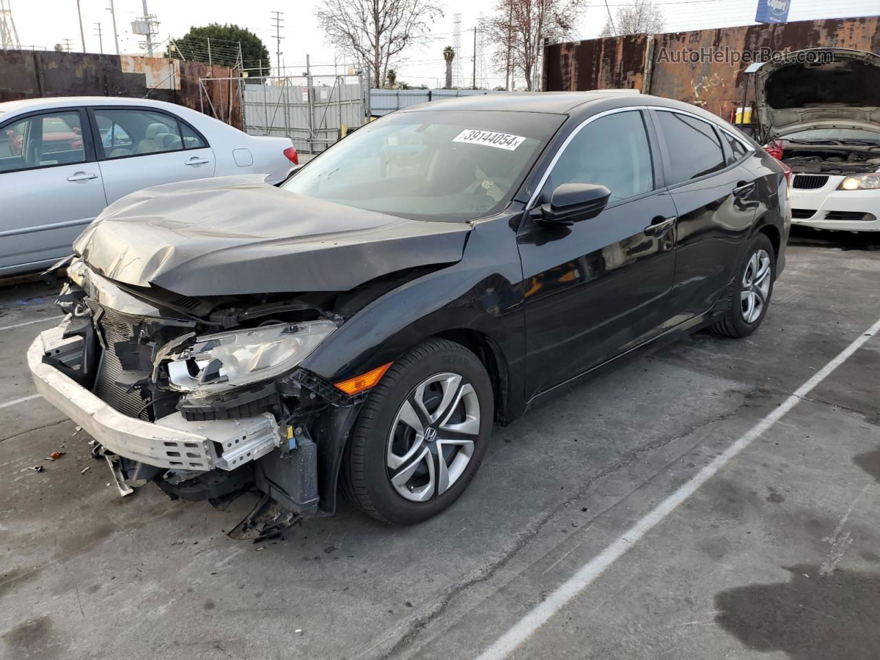 2016 Honda Civic Lx Black vin: 2HGFC2F54GH550261