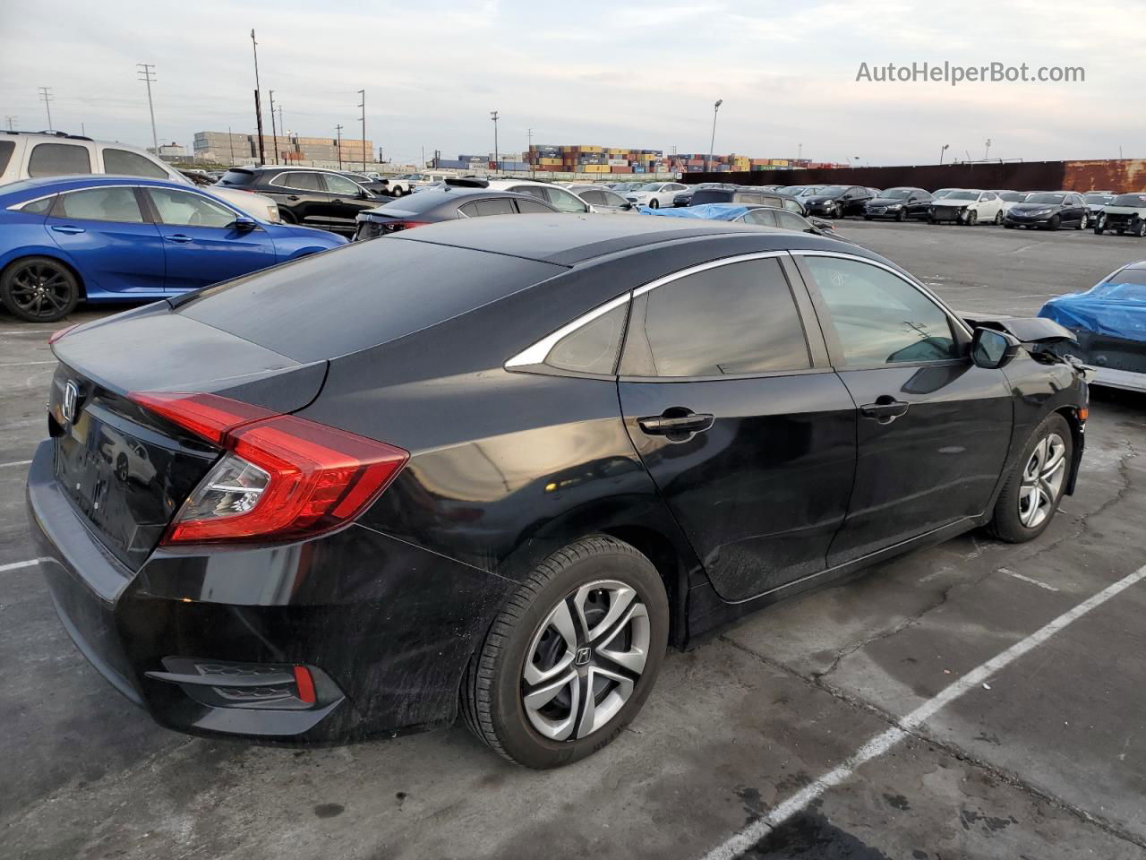 2016 Honda Civic Lx Black vin: 2HGFC2F54GH550261