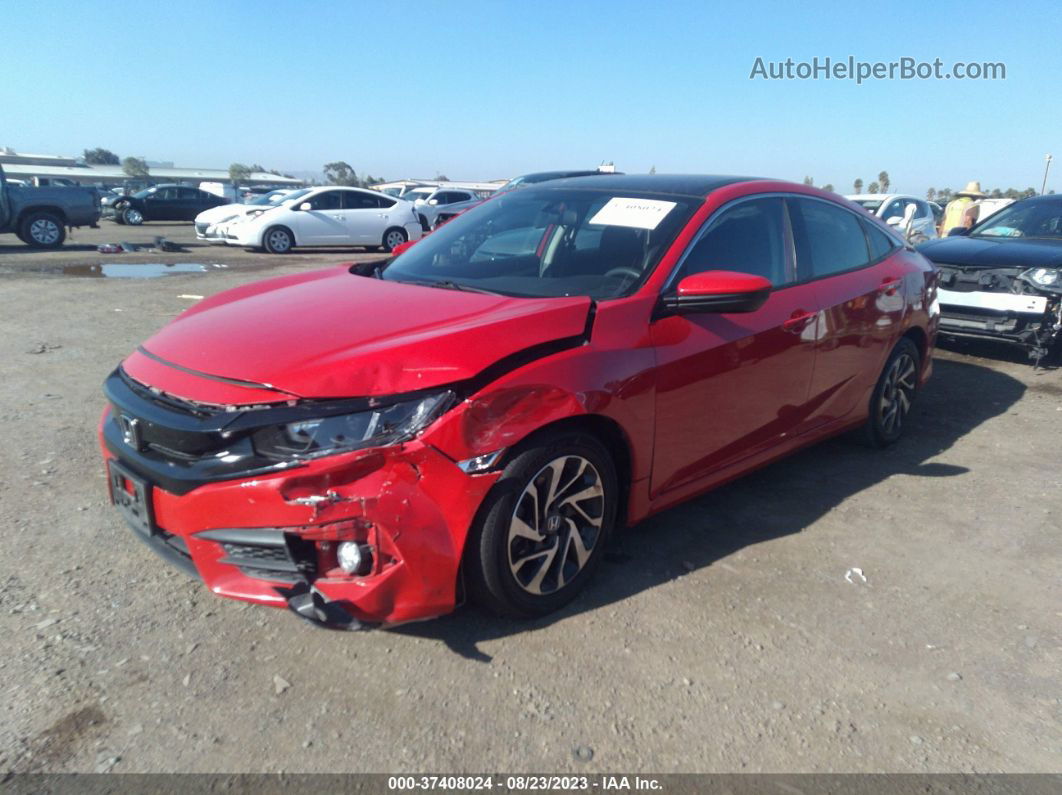 2016 Honda Civic Sedan Lx Red vin: 2HGFC2F54GH560255