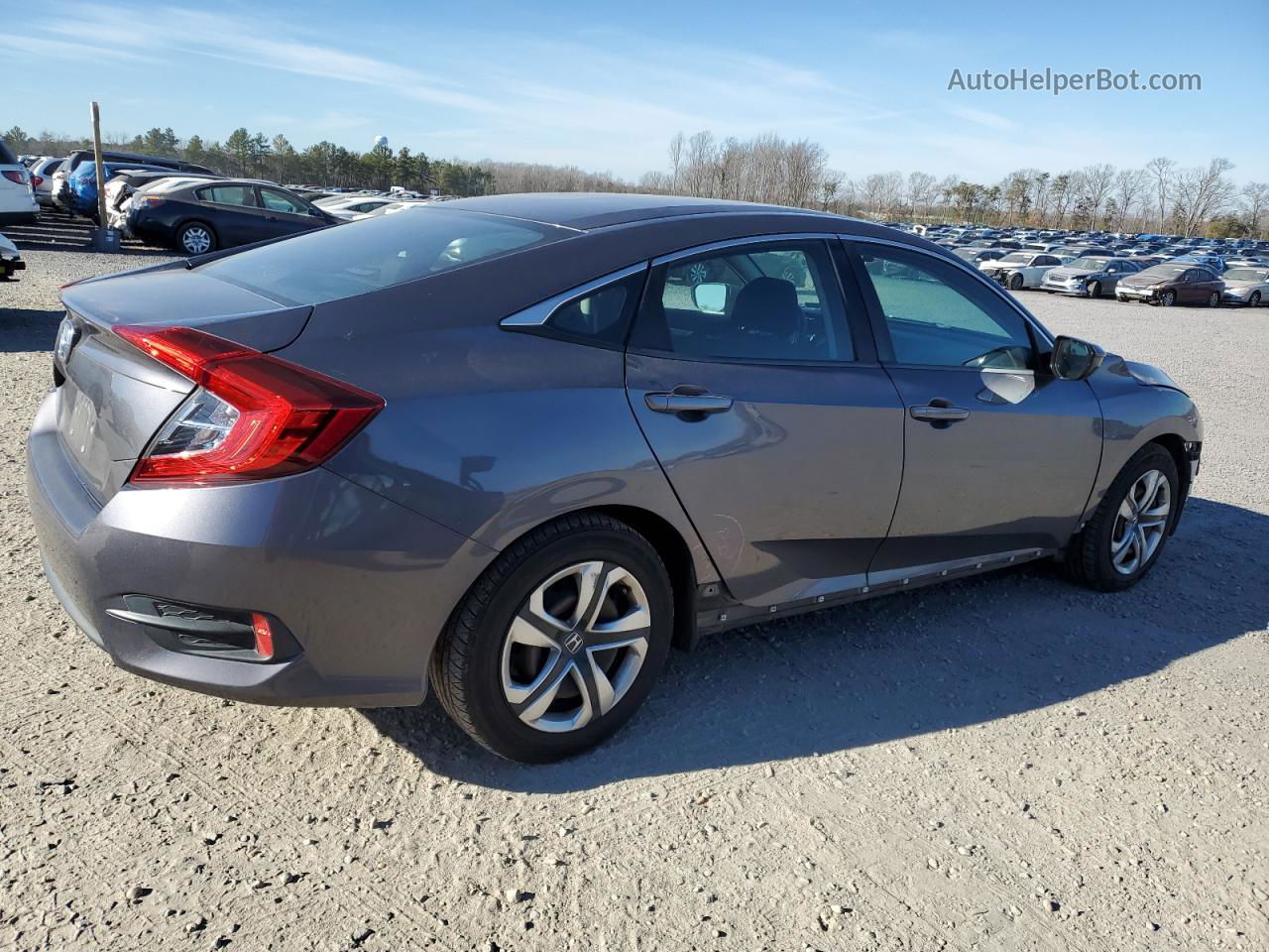 2017 Honda Civic Lx Gray vin: 2HGFC2F54HH505449