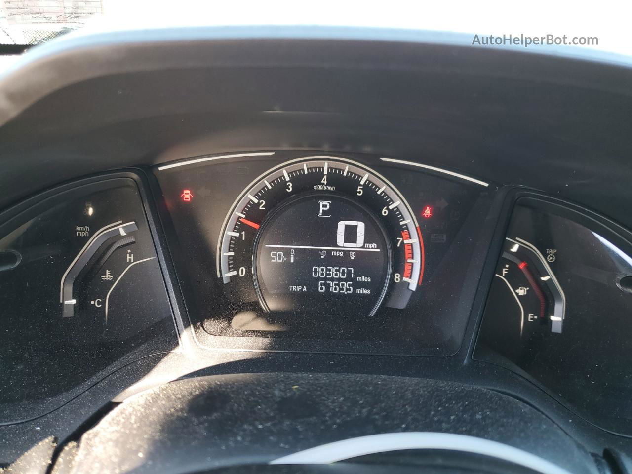 2017 Honda Civic Lx Серый vin: 2HGFC2F54HH505449