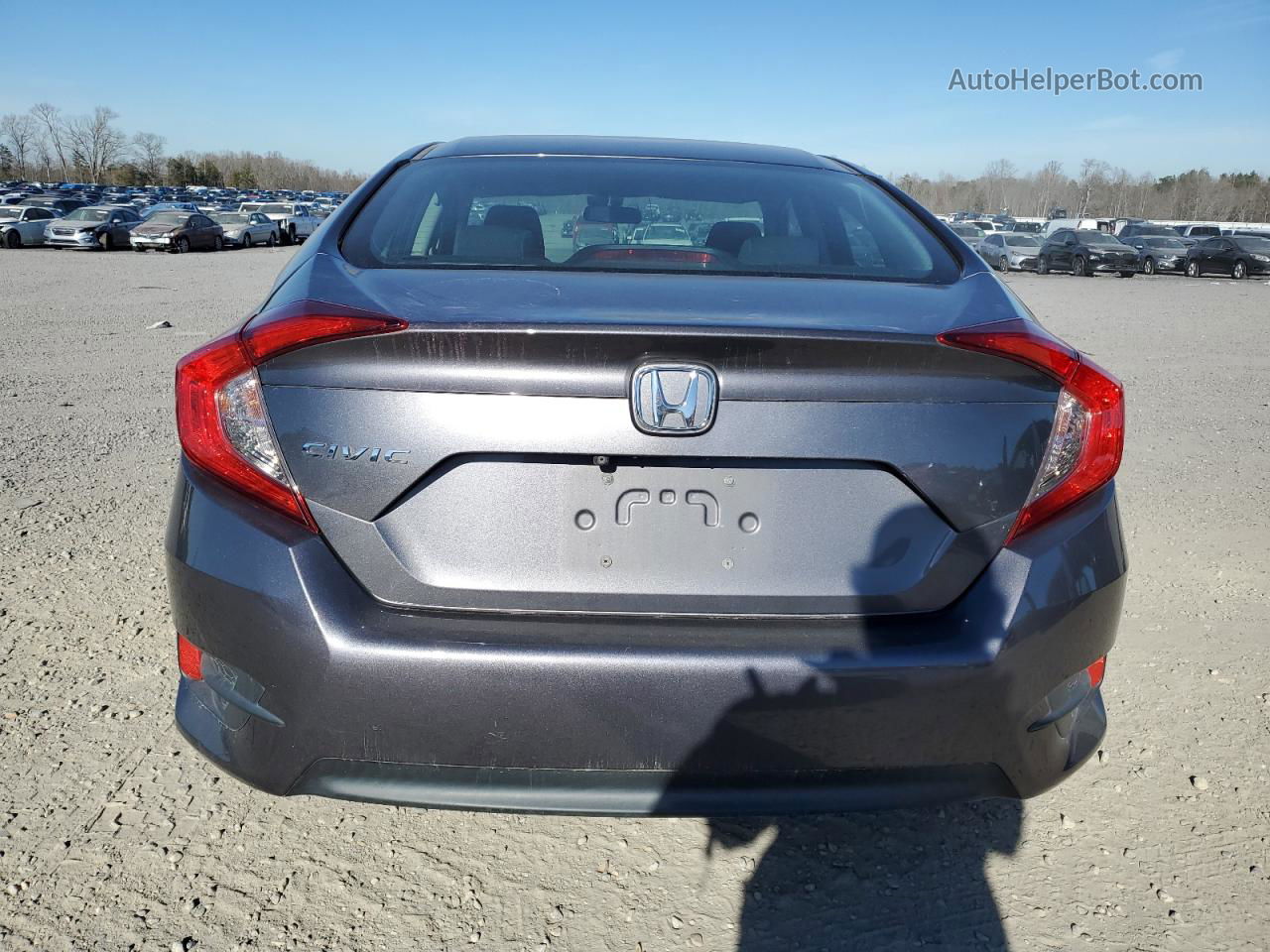 2017 Honda Civic Lx Gray vin: 2HGFC2F54HH505449