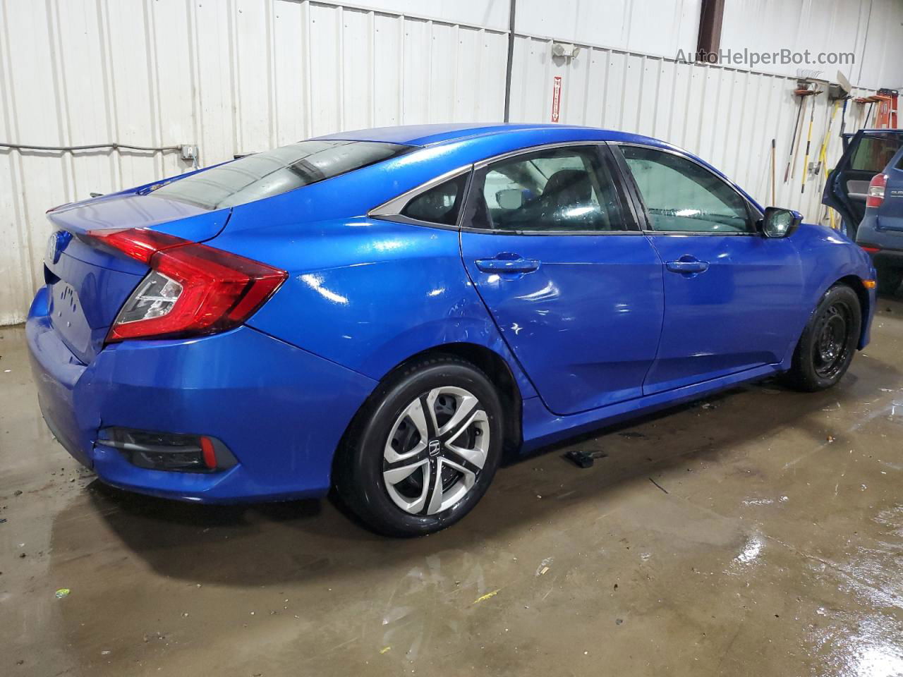 2017 Honda Civic Lx Синий vin: 2HGFC2F54HH522896