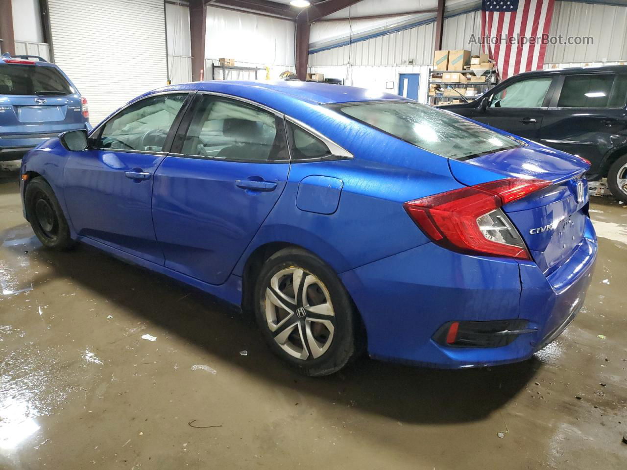 2017 Honda Civic Lx Синий vin: 2HGFC2F54HH522896