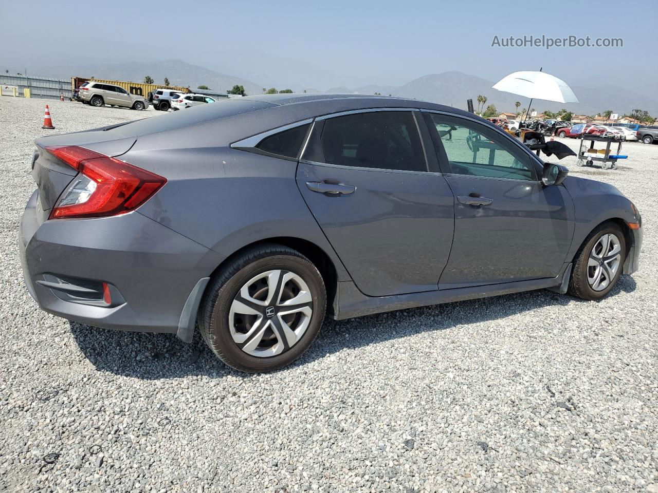 2017 Honda Civic Lx Gray vin: 2HGFC2F54HH533056