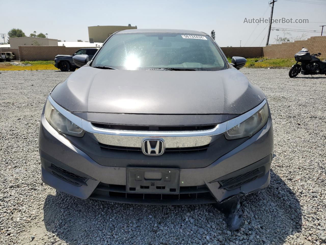 2017 Honda Civic Lx Gray vin: 2HGFC2F54HH533056