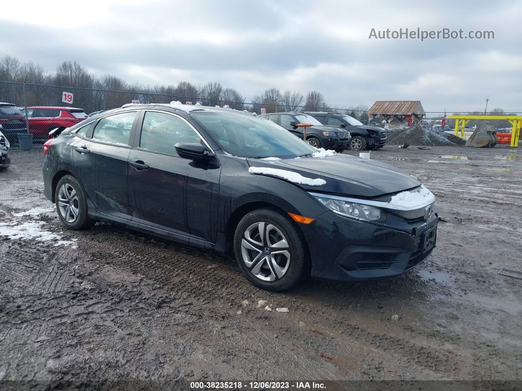 2017 Honda Civic Lx Black vin: 2HGFC2F54HH545529