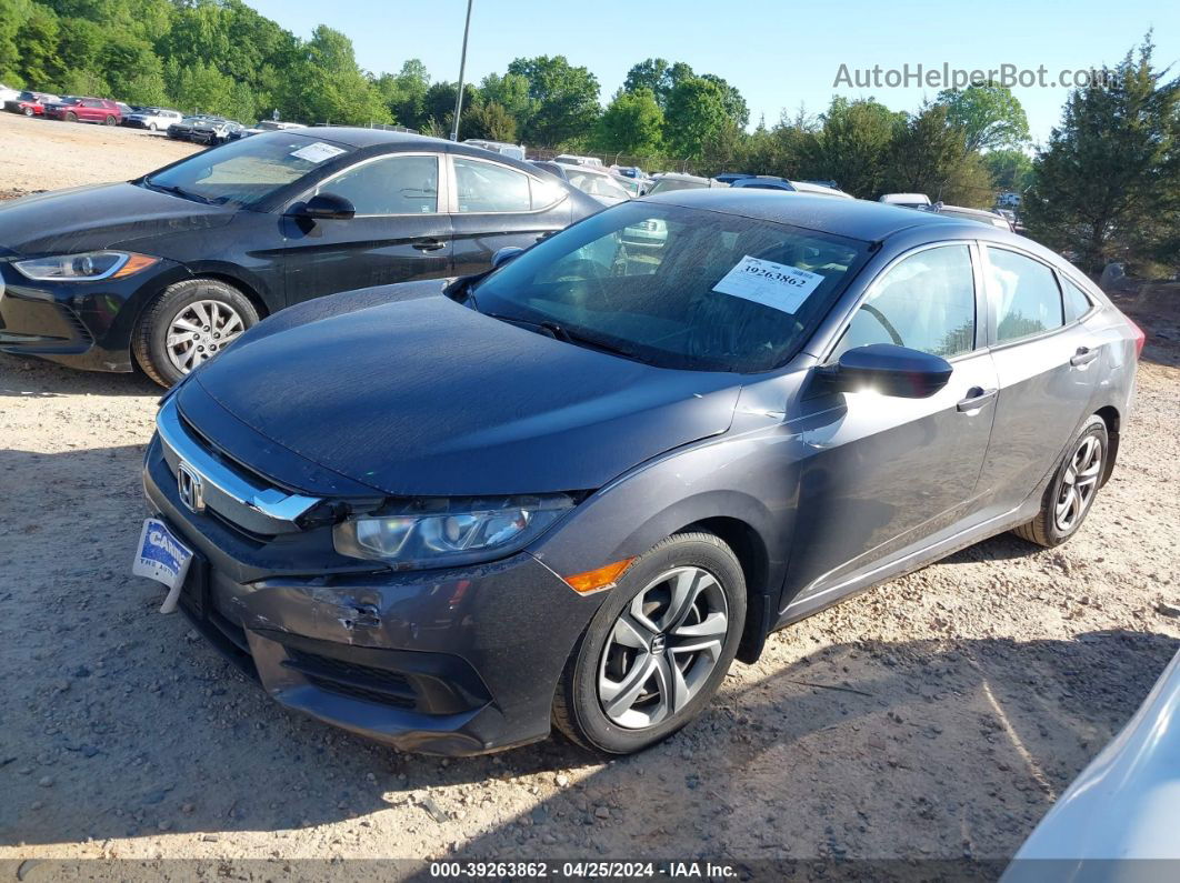 2017 Honda Civic Lx Gray vin: 2HGFC2F54HH547569