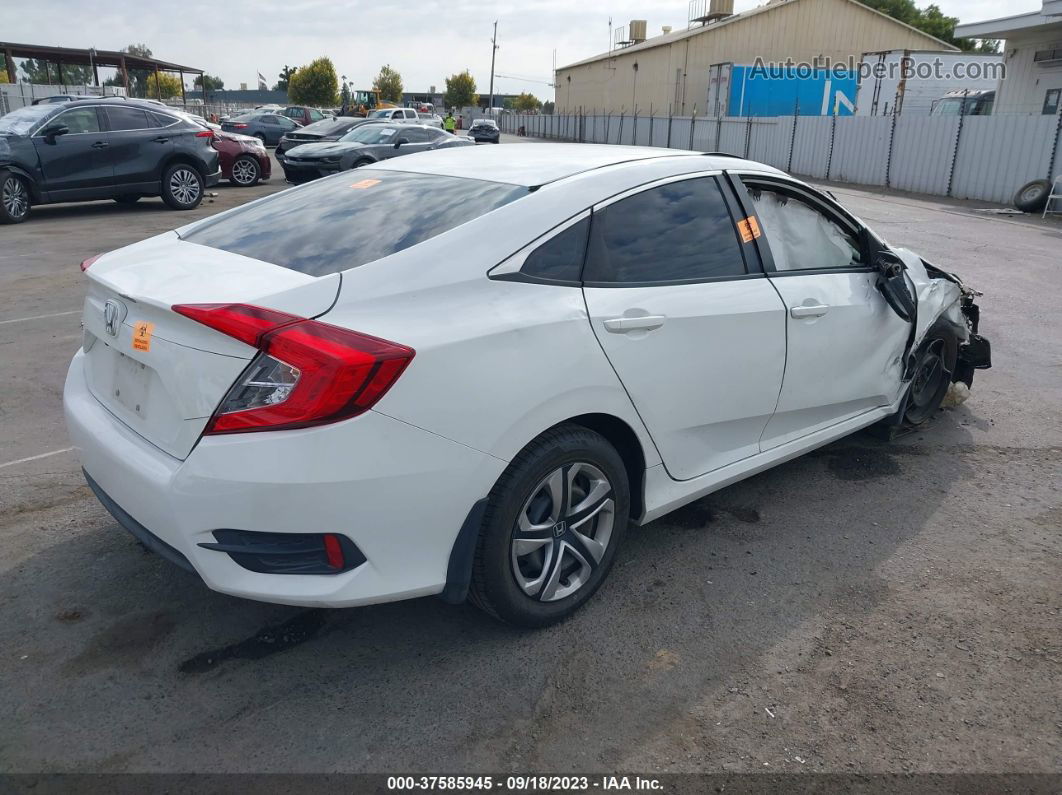 2016 Honda Civic Lx White vin: 2HGFC2F55GH529788