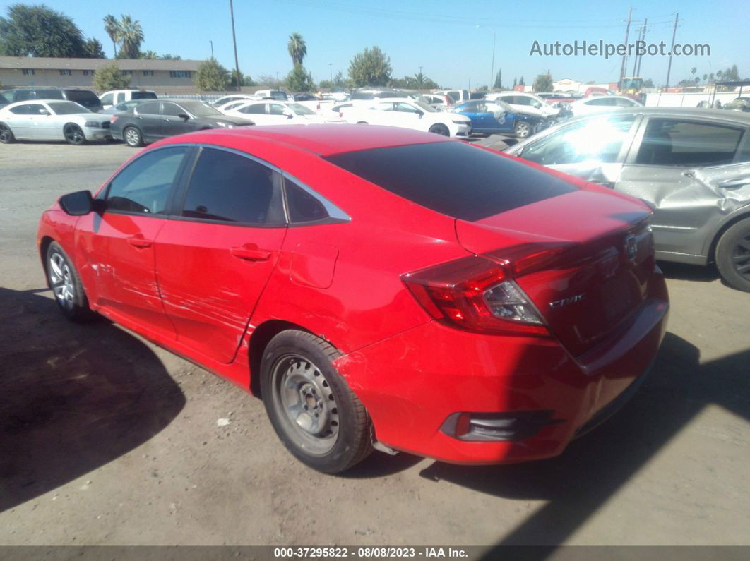 2016 Honda Civic Sedan Lx Red vin: 2HGFC2F55GH538894