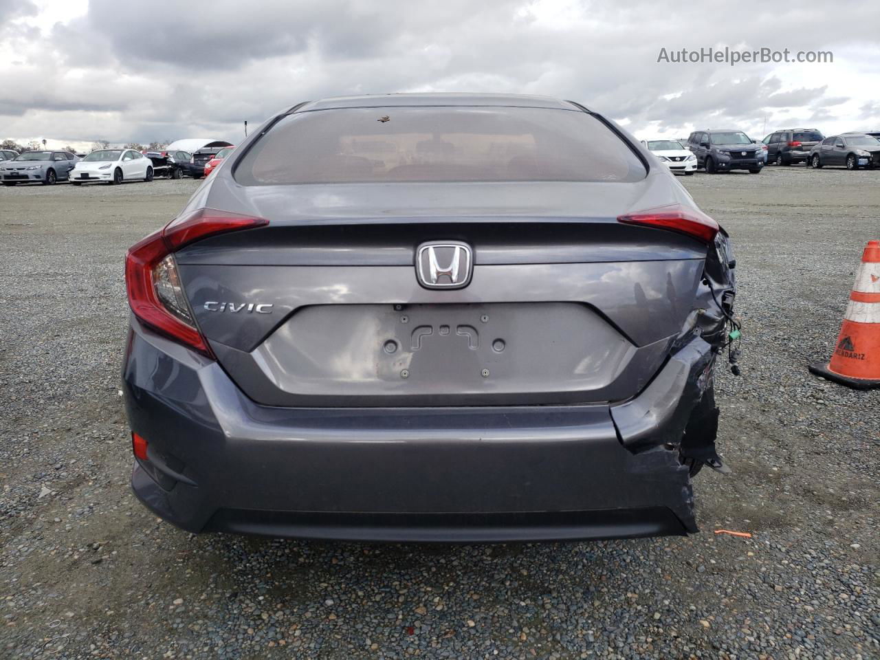 2016 Honda Civic Lx Серый vin: 2HGFC2F55GH557493