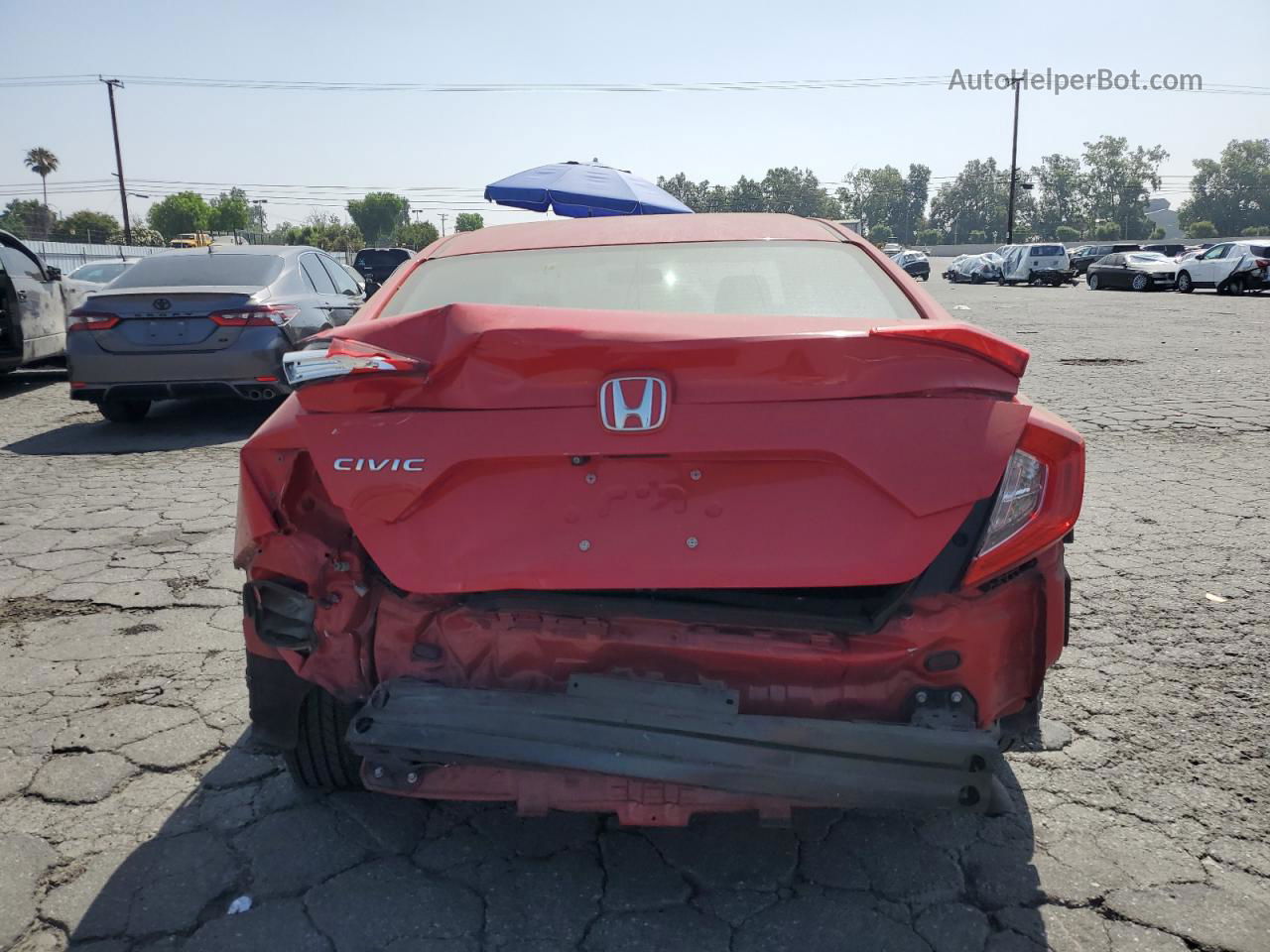 2017 Honda Civic Lx Red vin: 2HGFC2F55HH534748