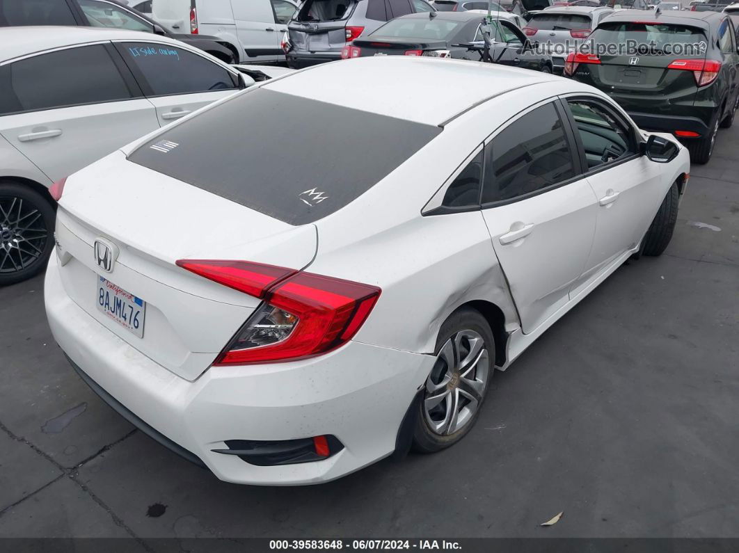 2017 Honda Civic Lx White vin: 2HGFC2F55HH550495