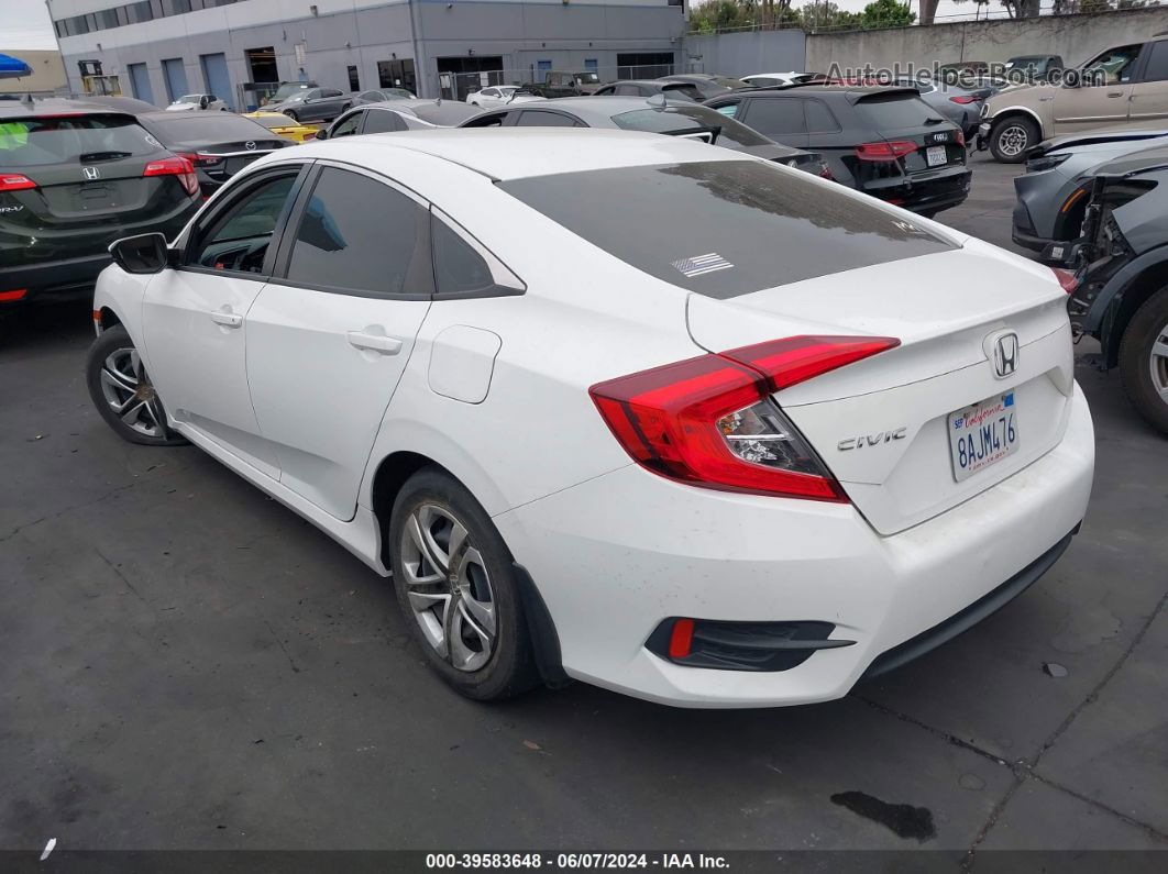 2017 Honda Civic Lx White vin: 2HGFC2F55HH550495