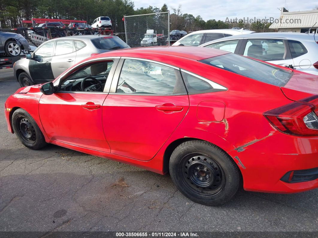 2017 Honda Civic Lx Red vin: 2HGFC2F55HH551176