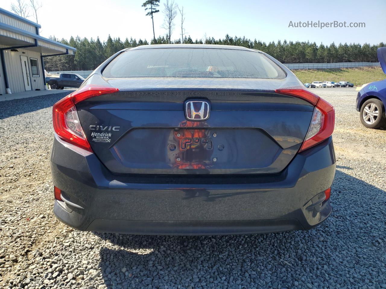 2017 Honda Civic Lx Синий vin: 2HGFC2F55HH568916