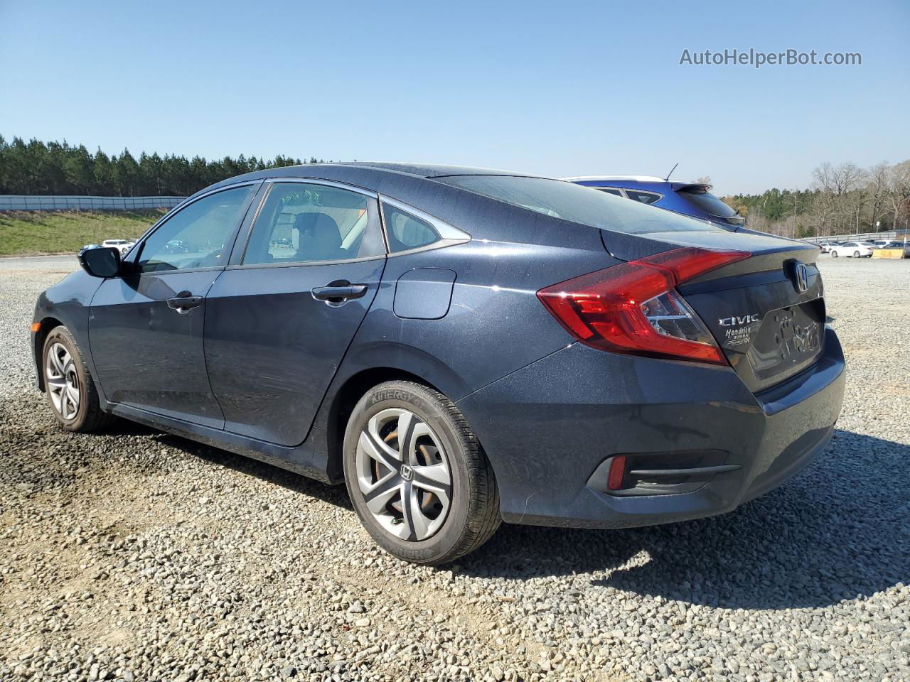 2017 Honda Civic Lx Blue vin: 2HGFC2F55HH568916