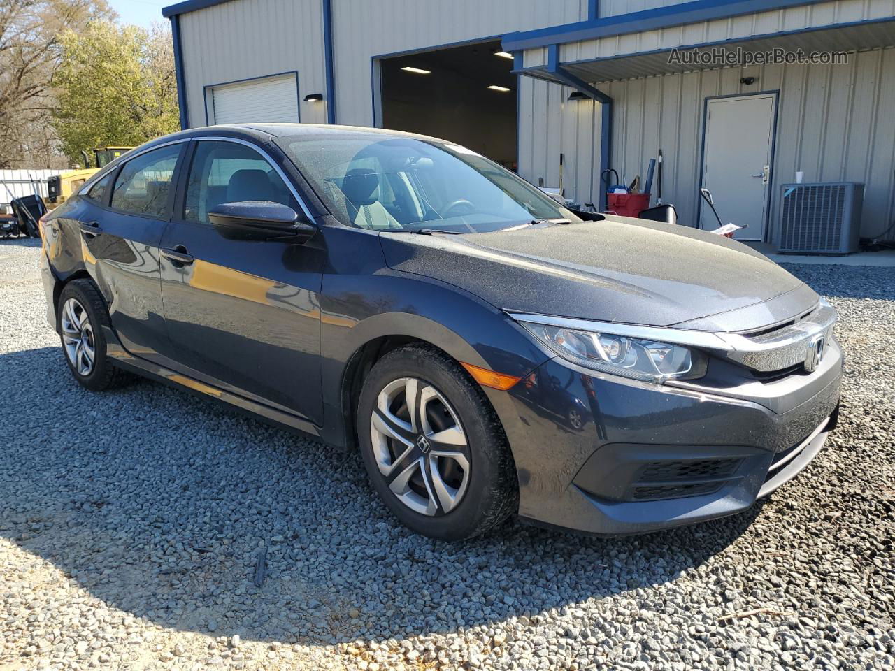 2017 Honda Civic Lx Blue vin: 2HGFC2F55HH568916