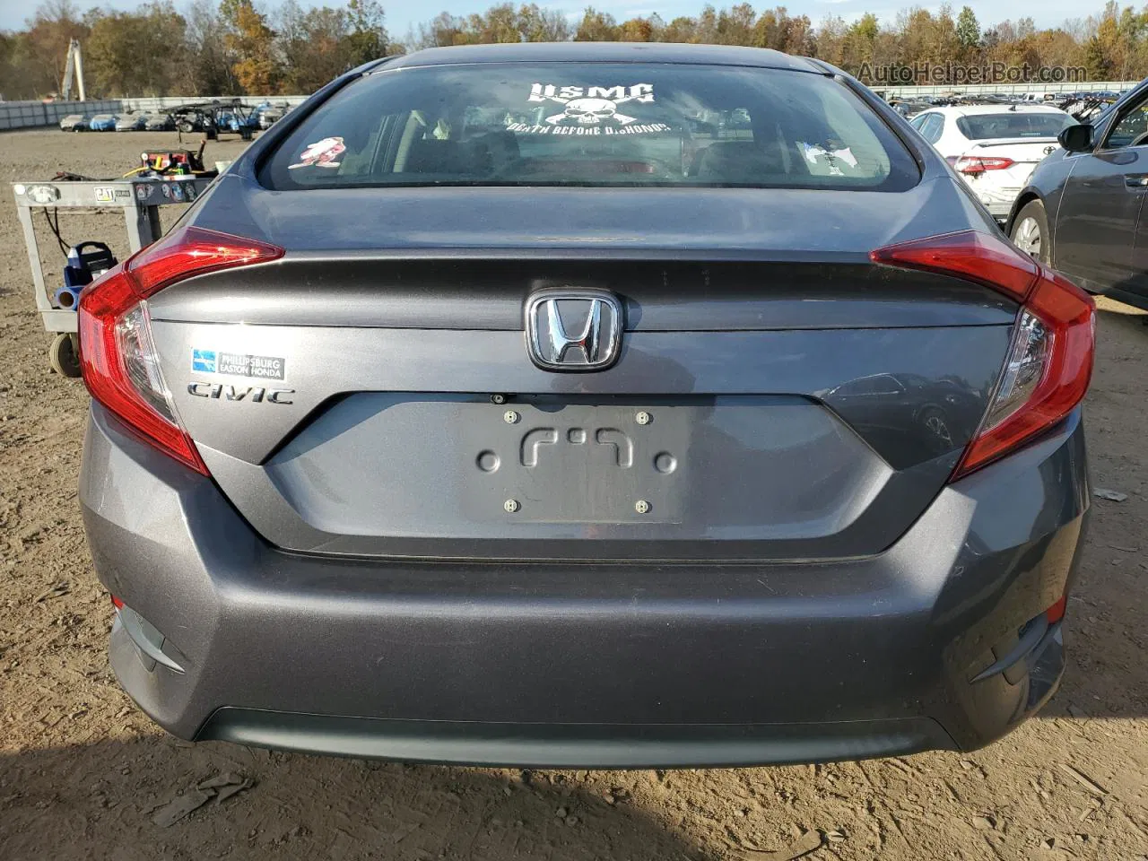 2016 Honda Civic Lx Gray vin: 2HGFC2F56GH510926