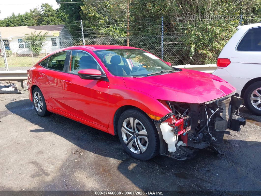 2016 Honda Civic Sedan Lx Red vin: 2HGFC2F56GH525555