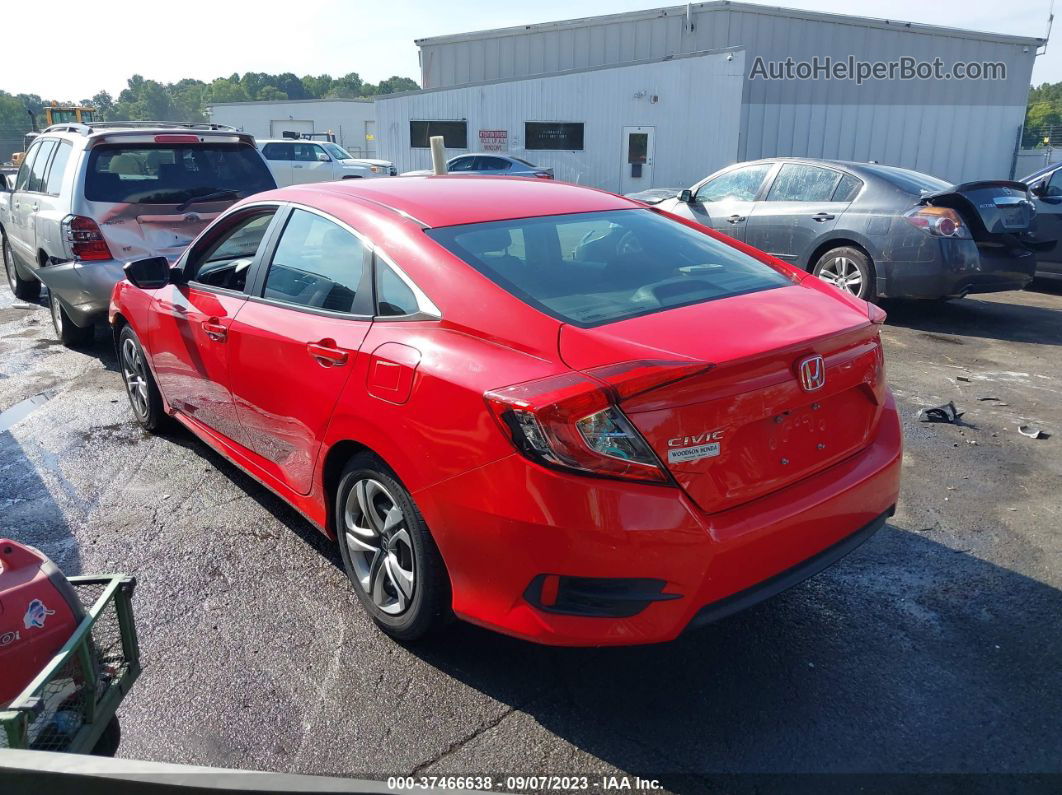 2016 Honda Civic Sedan Lx Red vin: 2HGFC2F56GH525555