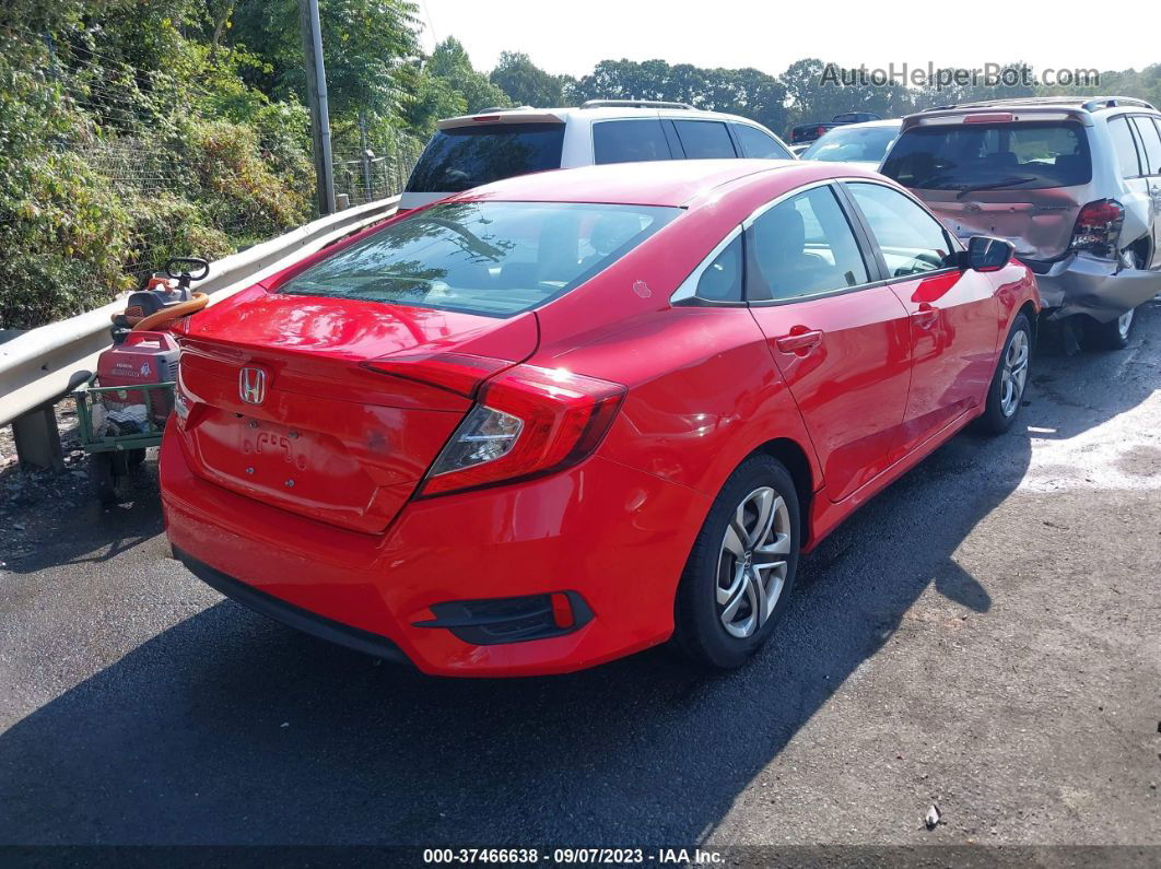 2016 Honda Civic Sedan Lx Red vin: 2HGFC2F56GH525555