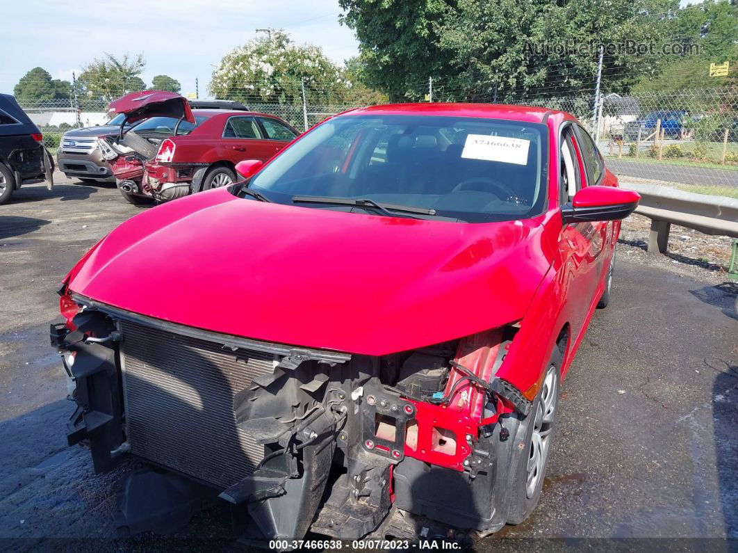 2016 Honda Civic Sedan Lx Red vin: 2HGFC2F56GH525555