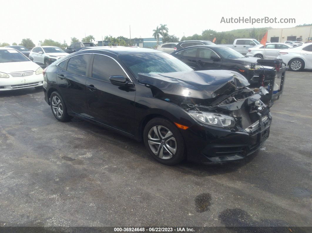 2017 Honda Civic Lx Black vin: 2HGFC2F56HH574448