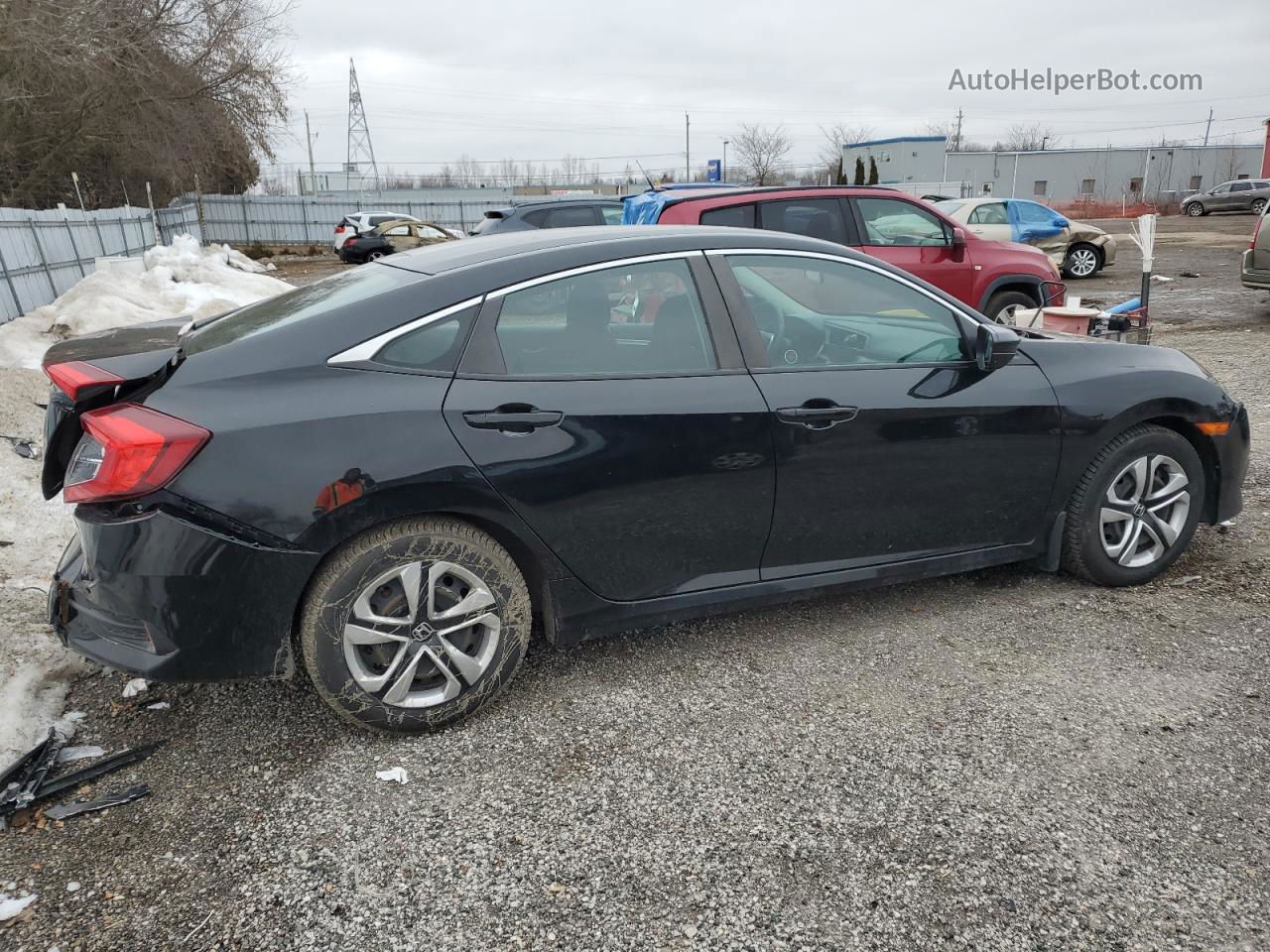 2017 Honda Civic Lx Black vin: 2HGFC2F57HH021016