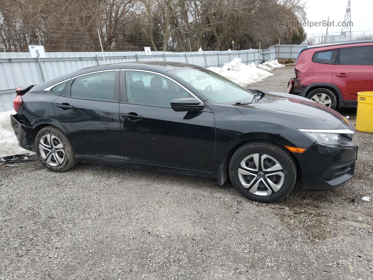 2017 Honda Civic Lx Black vin: 2HGFC2F57HH021016