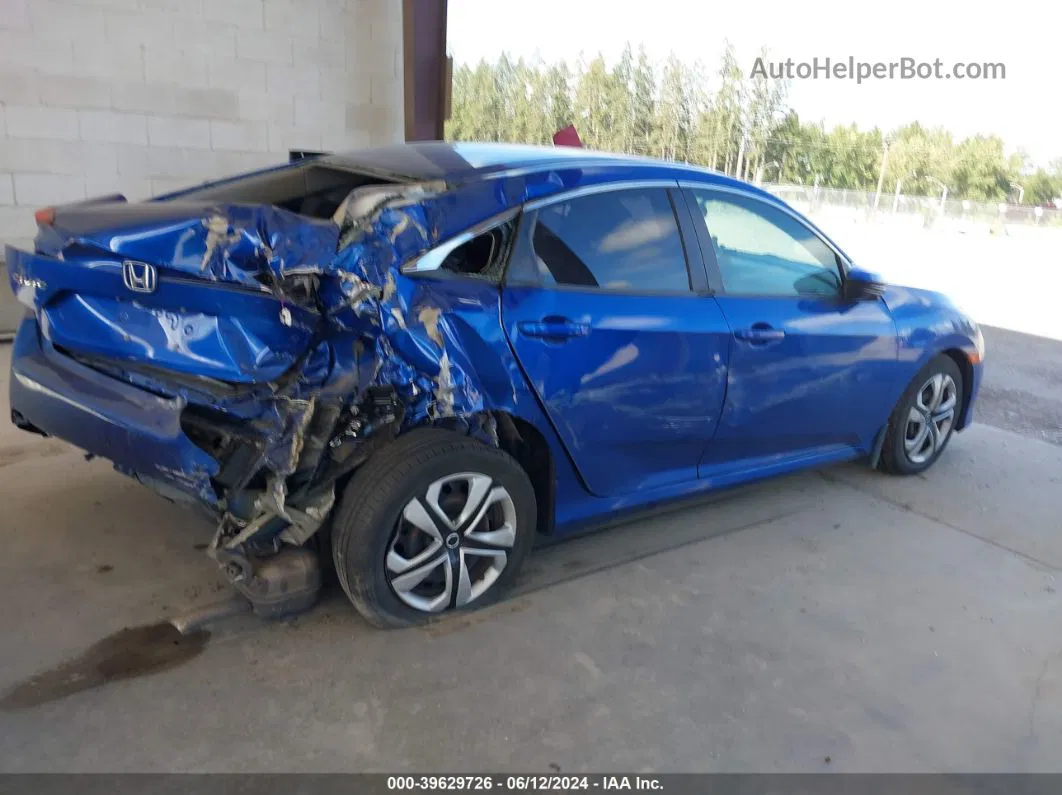 2017 Honda Civic Lx Blue vin: 2HGFC2F57HH539420