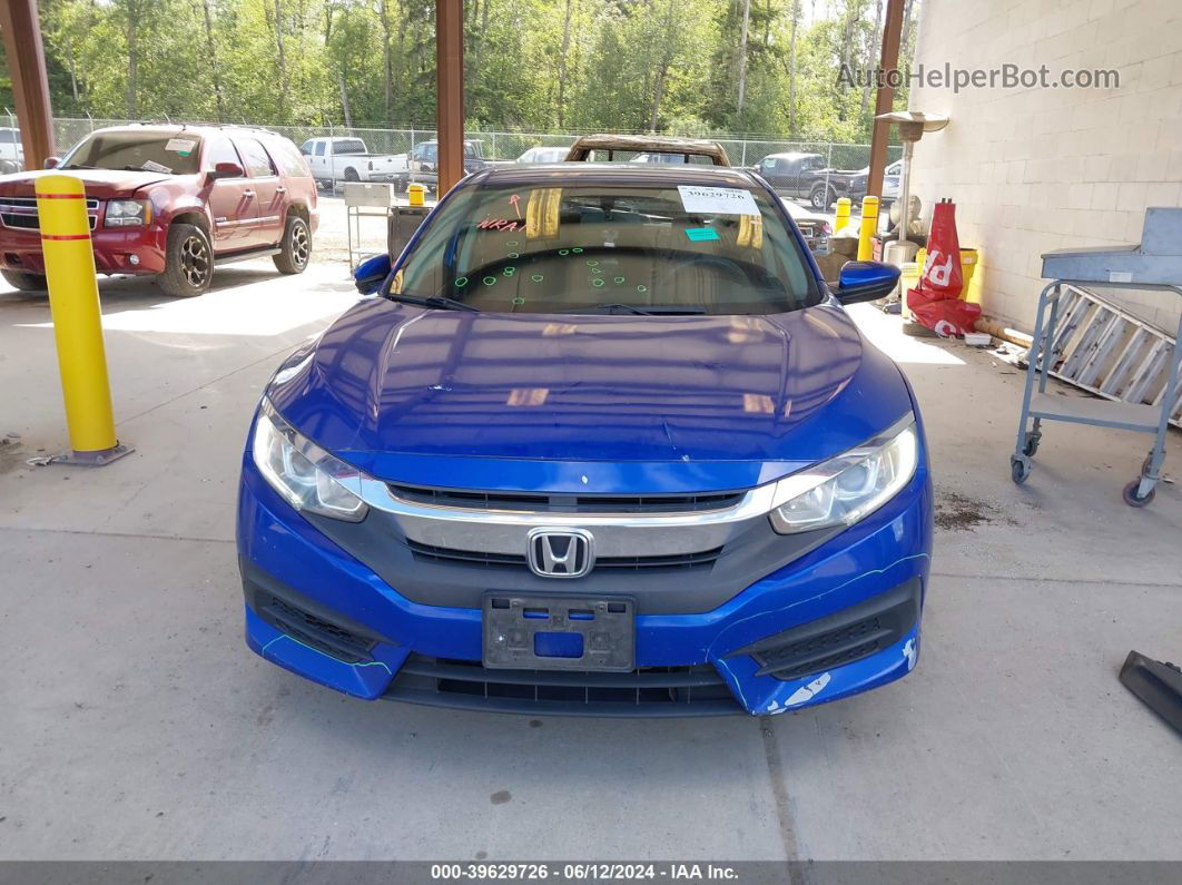 2017 Honda Civic Lx Blue vin: 2HGFC2F57HH539420