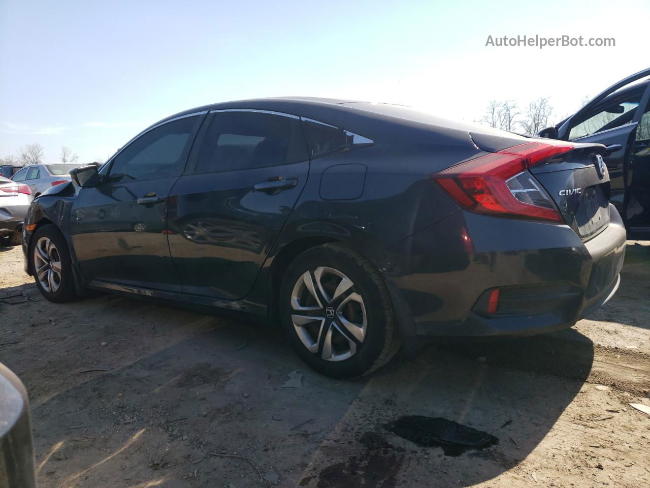 2017 Honda Civic Lx Blue vin: 2HGFC2F57HH539918