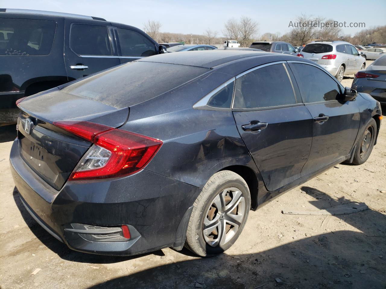 2017 Honda Civic Lx Blue vin: 2HGFC2F57HH539918