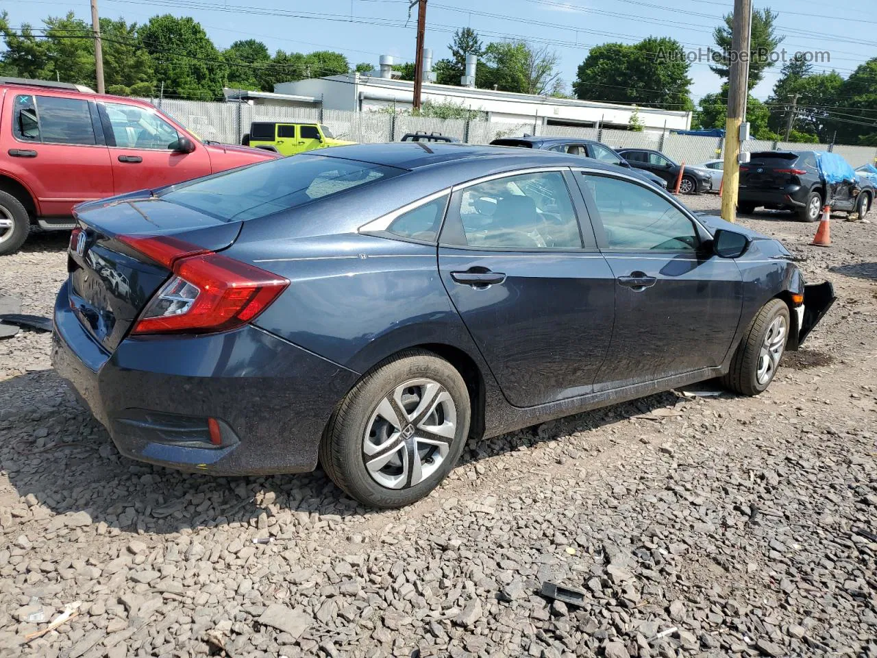 2017 Honda Civic Lx Угольный vin: 2HGFC2F57HH552751