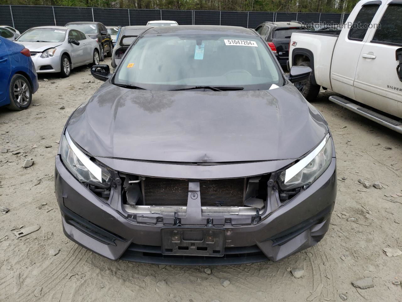 2017 Honda Civic Lx Gray vin: 2HGFC2F57HH565841