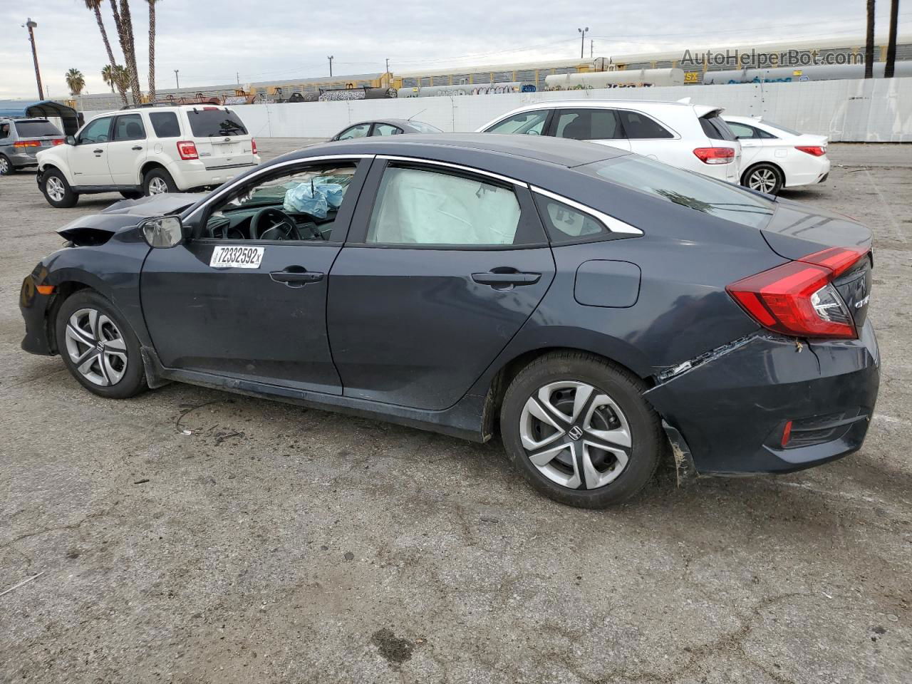 2017 Honda Civic Lx Угольный vin: 2HGFC2F58HH541435