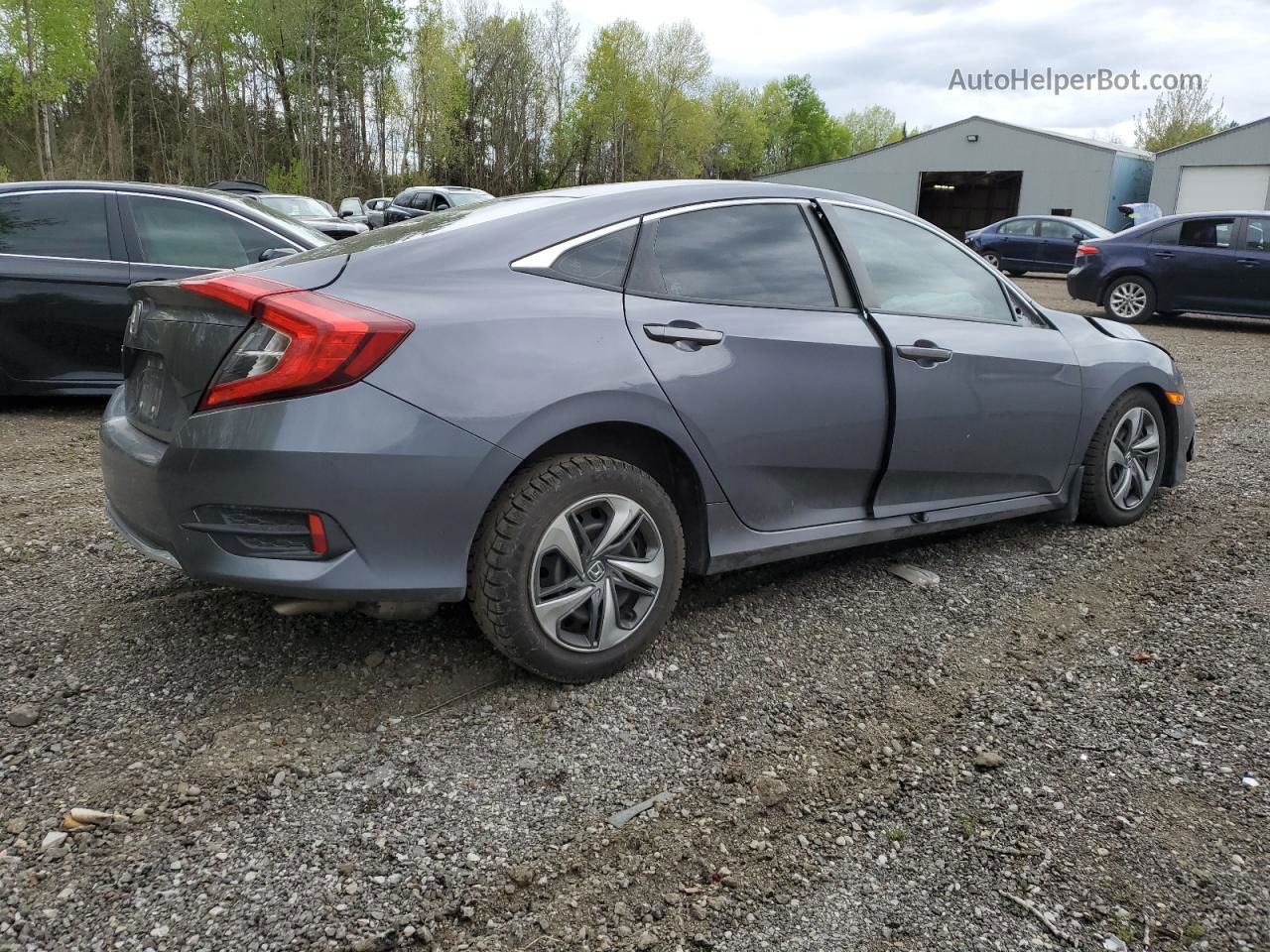 2020 Honda Civic Lx Gray vin: 2HGFC2F58LH005254