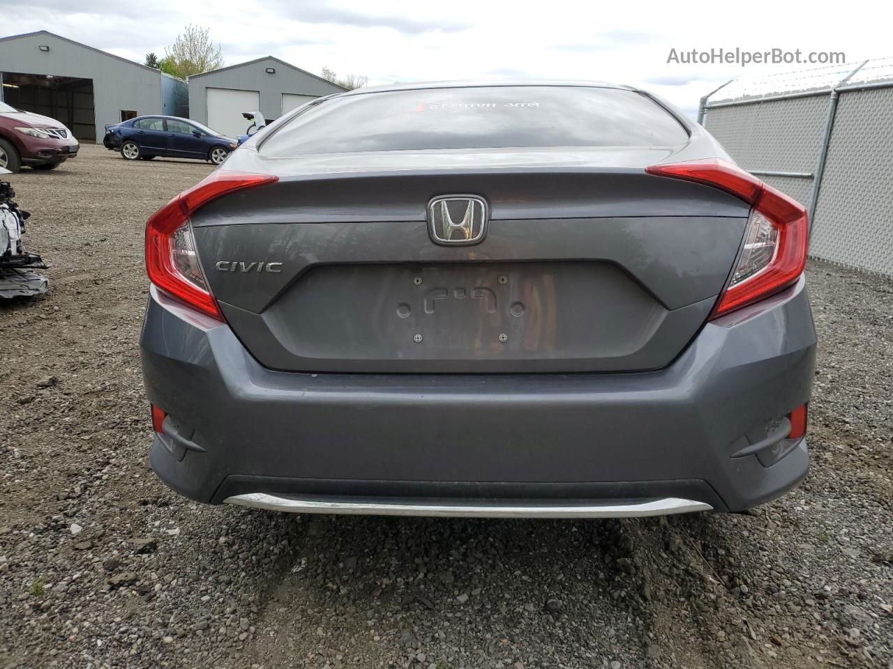 2020 Honda Civic Lx Gray vin: 2HGFC2F58LH005254