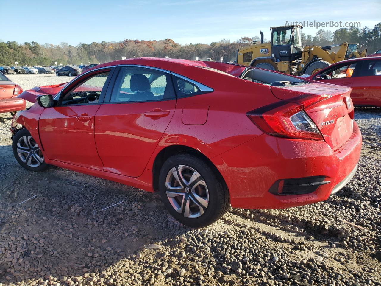 2017 Honda Civic Lx Red vin: 2HGFC2F59HH501316